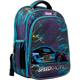 Рюкзак каркасний 1 Вересня S-98 Speed Racing, сірий (559511) - мініатюра 2