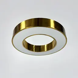 Стельова латунна LED люстра у формі кільця Ø 50х8 см | Line F | Арт. MJ547-500 AB - мініатюра 3