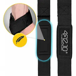 Лямки для станової тяги 4FIZJO Deadlift Straps Black (P-5905973402279) - мініатюра 4