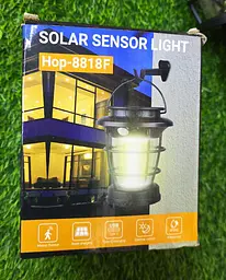 Вуличний садовий сонячний світильник лампа Solar Sensor Light Hop-8818F 1 шт. на сонячній батареї - мініатюра 8