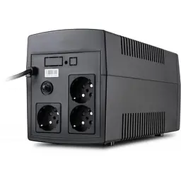 Пристрій безперебійного живлення Vinga LED 1500VA plastic case (VPE-1500P) - мініатюра 4