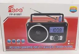 Портативний радіоприймач Fepe FP-910BT із USB плеєром - мініатюра 2