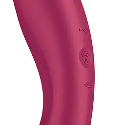 Вакуумний стимулятор клітора з вібрацією Satisfyer Curvy Trinity 1 бордовий - мініатюра 7