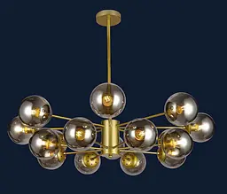 Люстра молекула Levistella 7526033-16 GD+BK - мініатюра 2