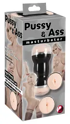 Мастурбатор подвійний You2Toys Double Masturbator, 20 см (тілесний) - мініатюра 4