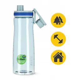 Пляшка для води 4FIZJO спортивна 850 мл Blue (P-5905973403795) - мініатюра 9