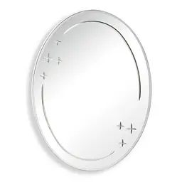 Дзеркало настінне Zerix Fusion MOZ03-550x700 овальне з декором ZX5632