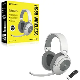 Ігрові навушники Corsair HS55 Wireless White [CA-9011281] [148141] - мініатюра 5