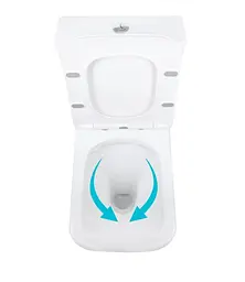 Унітаз підлоговий Qtap Aries Rimless з сидінням Slim Duroplast/ Soft-close/ Quick Release QT03228302W - мініатюра 5