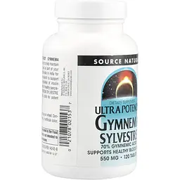 Джімнема Сильвестра Source Naturals 550 мг 120 таблеток - мініатюра 2