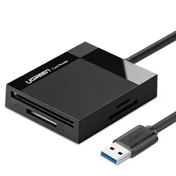 Card Reader USB 3.0 SD/TF/CF/MS 4 в 1 кабель 0.5м CR125 Ugreen (30333)
