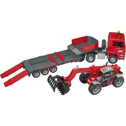 Ігровий набір Bruder Тягач MAN TGA з причепом та телескопічний навантажувач Manitou MLT 633 1:16 (02774) - мініатюра 7