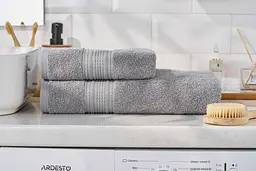 Рушник махровий Ardesto SuperSoft, 50х90см, 100% бавовна, сірий (ART2250SLP) - мініатюра 9