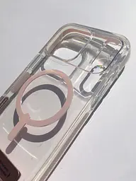 Чохол протиударний для iPhone 17 Pro Max ZAGG Gear4 Santa Cruz MagSafe KS Clear Case Прозорий з підставкою Рожевий - мініатюра 7