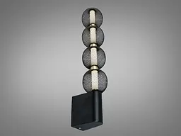 Настінне LED бра Romin чорний 7 Вт сітчасті абажури - мініатюра 2