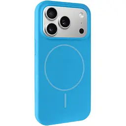 Чохол Epik Silk Full Protective (AA) NO LOGO with Magnetic Fit для Apple iPhone 17 Pro Max / 18 Pro Max Блакитний / Blue