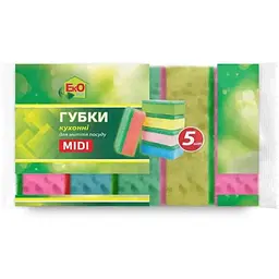 Губки кухонні EKO PLUS MIDI 5шт
