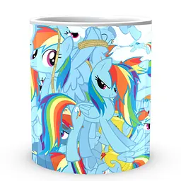 Кухоль GeekLand My little pony Мій маленький поні Веселка Деш MLP 01 330 мл білий - мініатюра 2