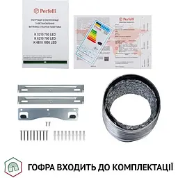 Витяжка купольна Perfelli K 6210 WH 700 LED - мініатюра 8