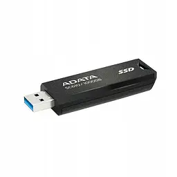 Портативний SSD ADATA SC610 1TB USB 3.2 550/500Mb/s Black (SC610-1000G-CBK/RD) - мініатюра 3