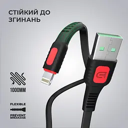 Кабель ArmorStandart AR15 Lightning 2.4A 1m Black (ARM59537) - мініатюра 2