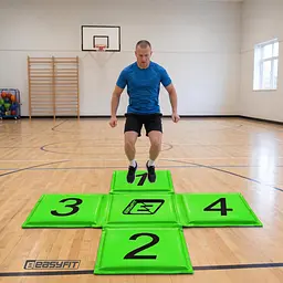 Крос-мат для стрибків EasyFit спортивний складаний (зелений) - мініатюра 11
