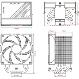 Кулер для процесора ID-Cooling Frozn A610 ARGB White [148485] - мініатюра 6
