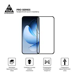 Скло захисне Armorstandart Pro OPPO Reno13 5G Black (ARM81869) - мініатюра 2