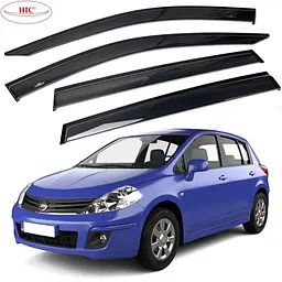Дефлектори вікон вітровики HIC для Nissan Tiida (C12) 2012- Хечбек 5Dr Оригінал (NI72)