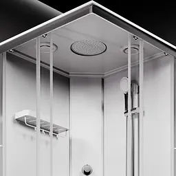 Душовий бокс AM.PM X-Joy 90x90 прозоре скло хром матовий W94C-403-090MT - мініатюра 4