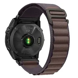Ремінець для Garmin 20 mm, фіолетовий, AlpinaStyle, тканинний поліестеровий ремінець для смарт-годин, дихаючий, для активного відпочинку та спорту, ArmorStandart (ARM85688) - мініатюра 2