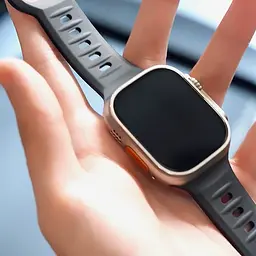 Ремінець BlueO Fluoro Rubber Sport для Apple Watch 42(ser.1-3)/44/45/46/49mm Black - мініатюра 2