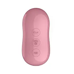 Вакуумний стимулятор клітора з вібрацією Satisfyer Cotton рожевий - мініатюра 5
