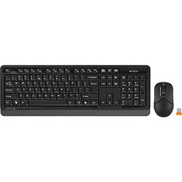 Комплект (клавіатура + миша) A4Tech Fstyler FG1012S, комплект бездротовий клавіатура з мишою, колір чорний (FG1012S (Black))