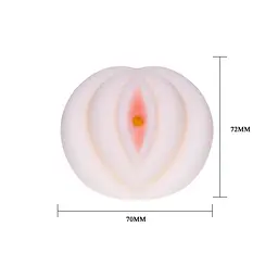 Мастурбатор Baile Man's Masturbator Vagina, 15.5 см (білий) - мініатюра 5