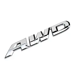 Емблема напис AWD для Honda хром велика 150х23 мм метал (на скотчі)