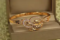Браслет бенгл Xuping Jewelry Мелодія від 16 см до 18 см золотистий