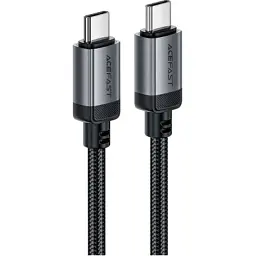 Дата кабель USB-C to USB-C 1.2m 3A aluminum alloy C20-03 Black Acefast (6974316283775) - мініатюра 2