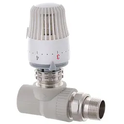 Кран термостатичний з термоголовкою прямий PPR Koer 20x1/2 K0156.Pro KP0199