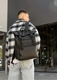 Чоловічий рюкзак Sambag RollTop LTTm чорний 43 х 31 х 14 см (24238001m)