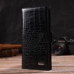 Чоловічий шкіряний гаманець Canpellini 9х18,7х1 см acs0025599 - мініатюра 6