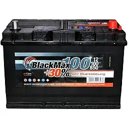 Автомобільний акумулятор BlackMax 6СТ-100Ah АзЕ ASIA 850A (EN) B4028 - мініатюра 2