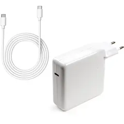 Блок живлення до ноутбуку Vinga Apple 87W 5.2V3A/9V3A/12V3A/15V3A/20.2V4.3A USB-C (VPA-87-APP-C) - мініатюра 1