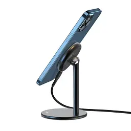 Тримач для телефона з функцією Fast charge XO (CX007) Magnetic 15W настільнийчорний - мініатюра 5