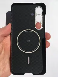 Чохол протиударний Pitaka Tactile Woven Edge Case MagSafe для Samsung Galaxy S25 (S931) Sunset KS2503 - мініатюра 4