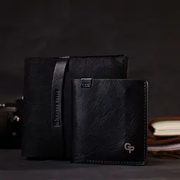 Шкіряний чоловічий гаманець GRANDE PELLE 9,5х10х1,5 см acs0026943 - мініатюра 9