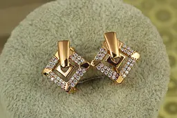 Сережки Xuping Jewelry Баварія 1,7 см золотисті