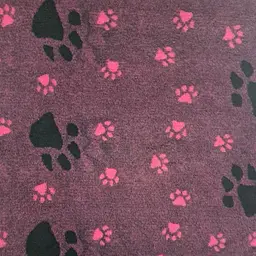 Килимок для собак Vetbed Small Paws малиновий 80х100 см - мініатюра 1