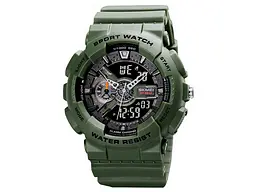 Чоловічий наручний годинник 1688AG Army Green. Skmei acs0030626 - мініатюра 2
