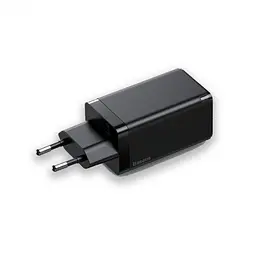 Зарядний пристрій 65 W Baseus GaN 2C+U (BS-E915 / CCGAN-B01) - мініатюра 3